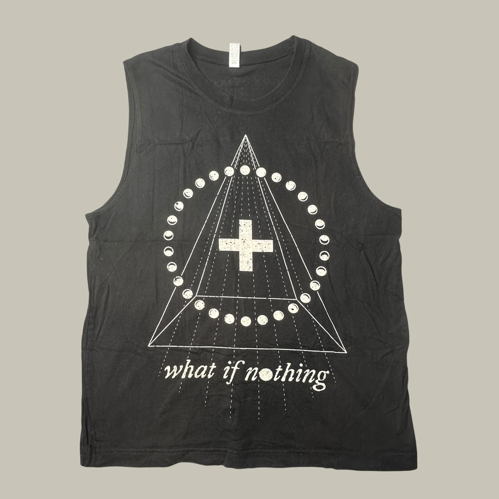 Bella Canvas Muscle Tank Women M What If Nothing Walk The Moon Black Graphic